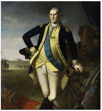 George Washington as a yound adult