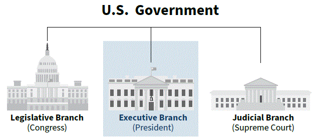 The Executive is one branch of three of the US government