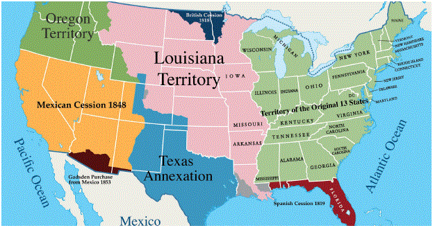 US territory after the Mexicn-American War